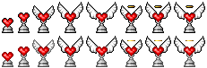 heart trophies